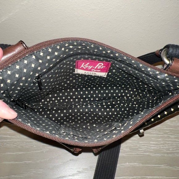 Fossil Key Per Kaleidoscope Crossbody Bag in Coated Canvas. - Picture 7 of 7